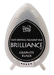Brilliance Dew Drop Pigment Ink: Graphite Black