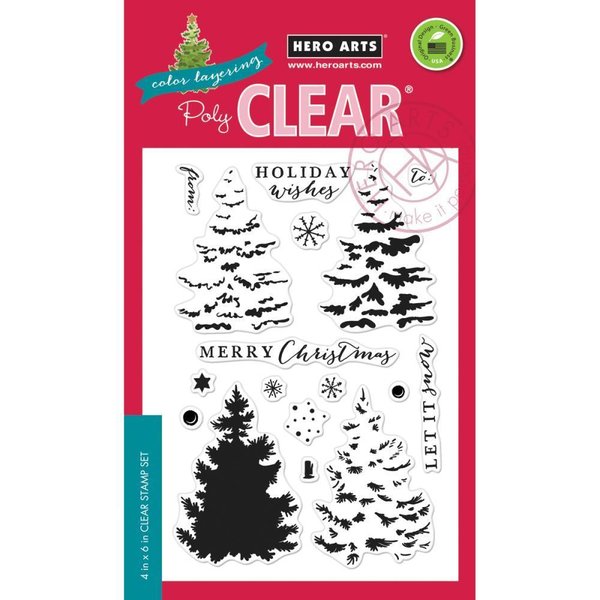 Hero Arts - Clear Stamps: Color Layering Christmas Tree
