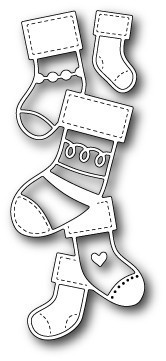 Memory Box - Poppystamps Stanze: Stacked Stockings