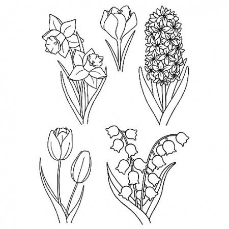 Efco - Clear Stamps: Frühlingsblumen