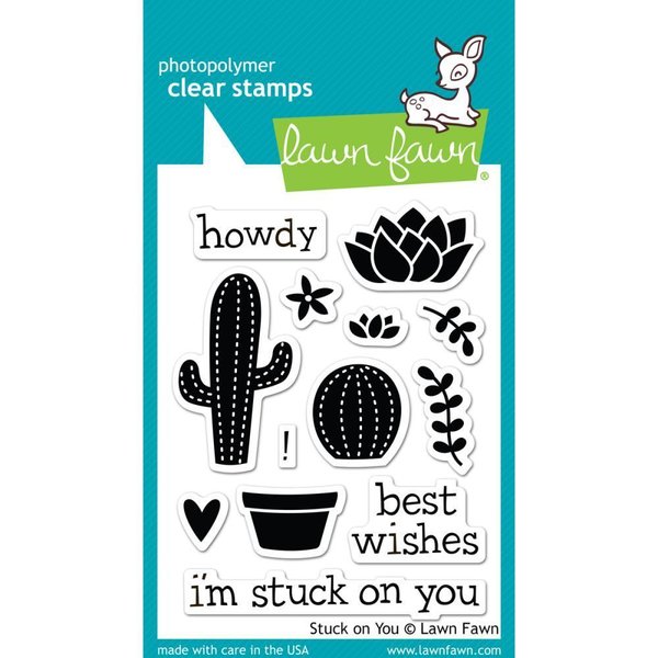 Lawn Fawn - Clear Stamps: Stuck on You - VERGILBT -