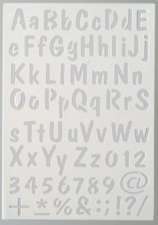 Efco - Stencil: Alphabet (A4)