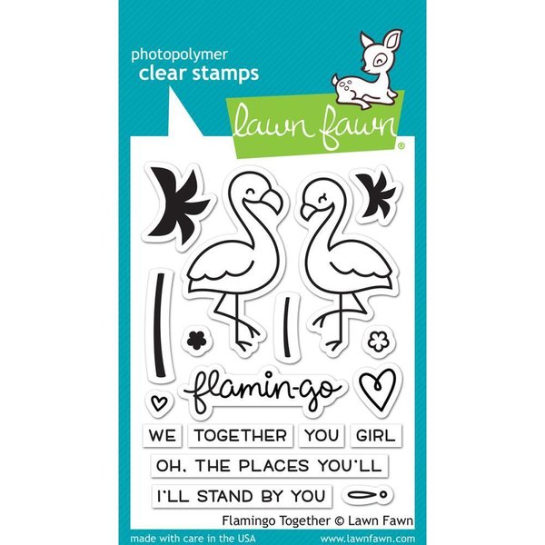Lawn Fawn - Clear Stamps: Flamingo Together - VERGILBT -