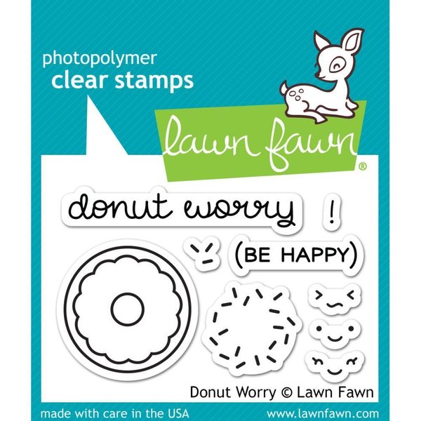 Lawn Fawn - Clear Stamps: Donut Worry