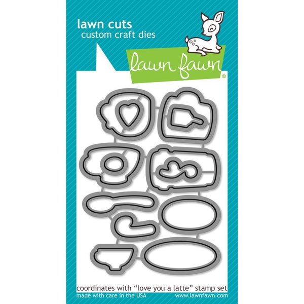 Lawn Fawn - Lawn Cuts: Love You A Latte