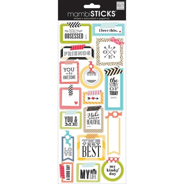 Me & My Big Ideas - mambiSTICKS: Sayings Sticker 6"x12"