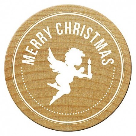 Efco Woodies - Rundstempel: Merry Christmas