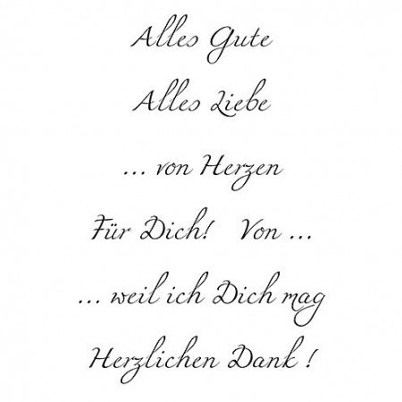 Efco - Clear Stamps: Alles Gute (A)