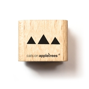 Cats On Appletrees - Holzstempel: Dreiecke