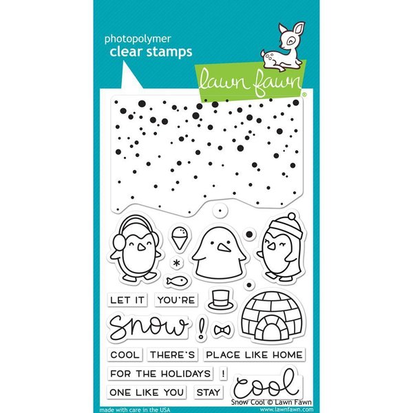 Lawn Fawn - Clear Stamps: Snow Cool