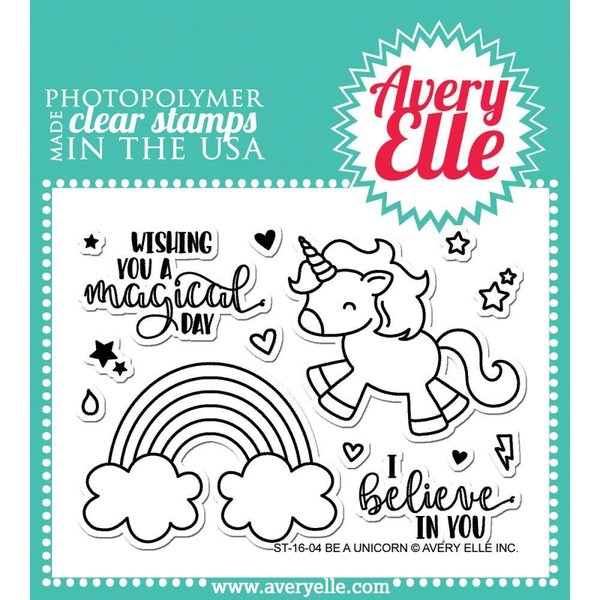Avery Elle - Clear Stamps: Be A Unicorn