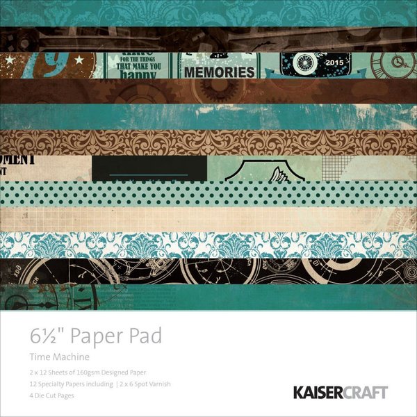 Kaisercraft - Time Machine: Paper Pad 6,5"x6,5"