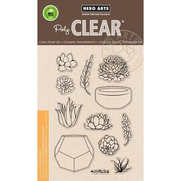 Hero Arts - Clear Stamps: Stamp Your Own Succulents