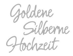 Rayher - Stanzschablone: Goldene Silberne Hochzeit