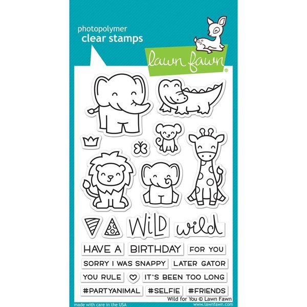Lawn Fawn - Clear Stamps: Wild For You