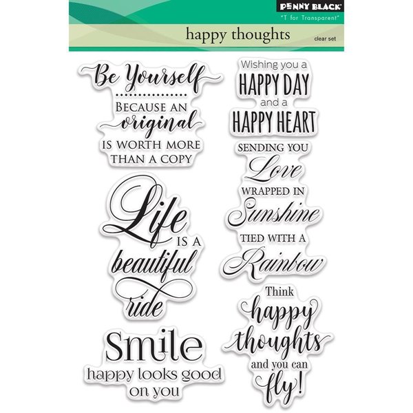 Penny Black - Clear Stamps: Happy Thoughts
