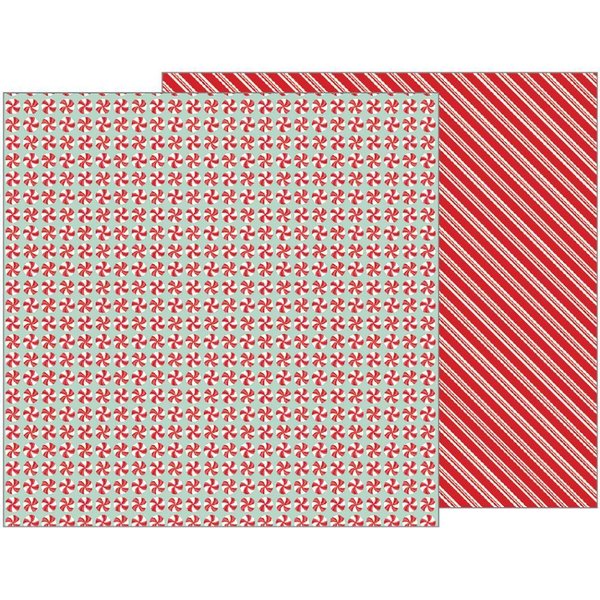 Pebbles - Merry Merry: Peppermints Paper 12"x12"