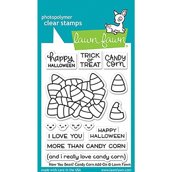 Lawn Fawn - Clear Stamps: How You Bean? Candy Corn Add-On - VERGILBT -