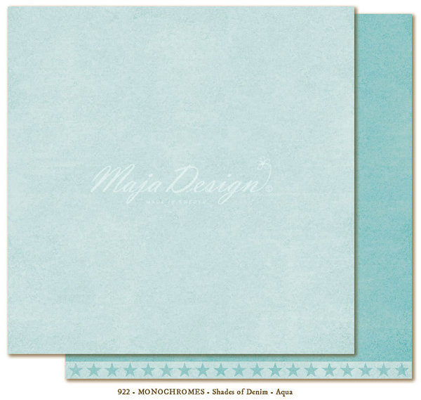Maja Design: Monochromes - Aqua Paper 12x12"