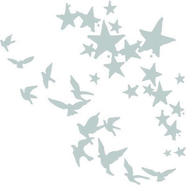 Sizzix - Thinlits: Birds and Stars (2 Dies)