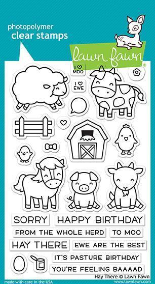 Lawn Fawn - Clear Stamps: Hay There