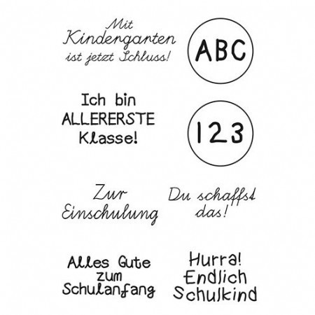 Efco - Clear Stamps: Einschulung 1