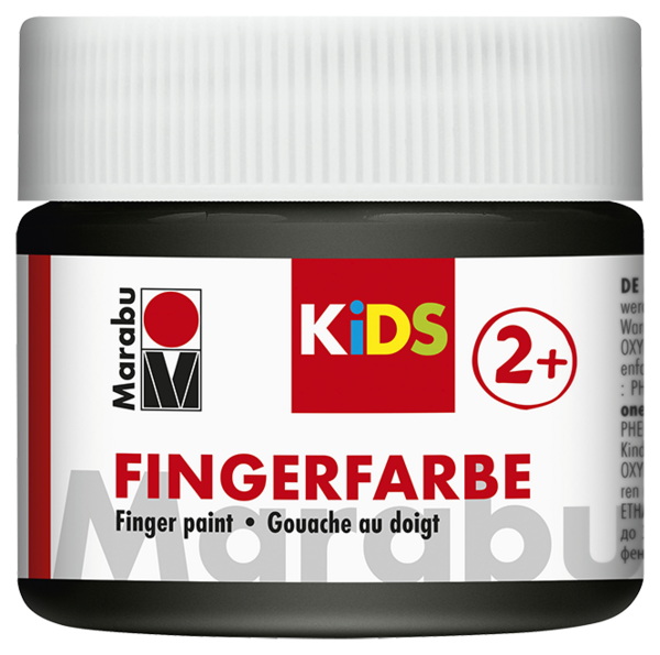 Marabu - KIDS Fingerfarbe: Schwarz 100 ml