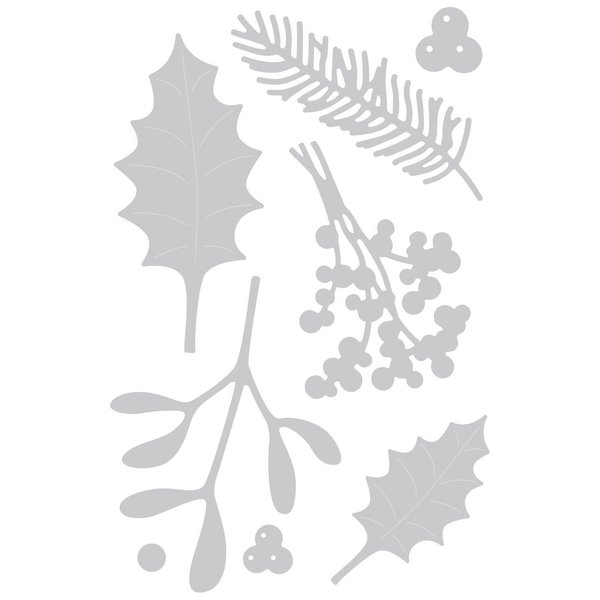 Sizzix - Thinlits: Winter Foliage (8 Dies)