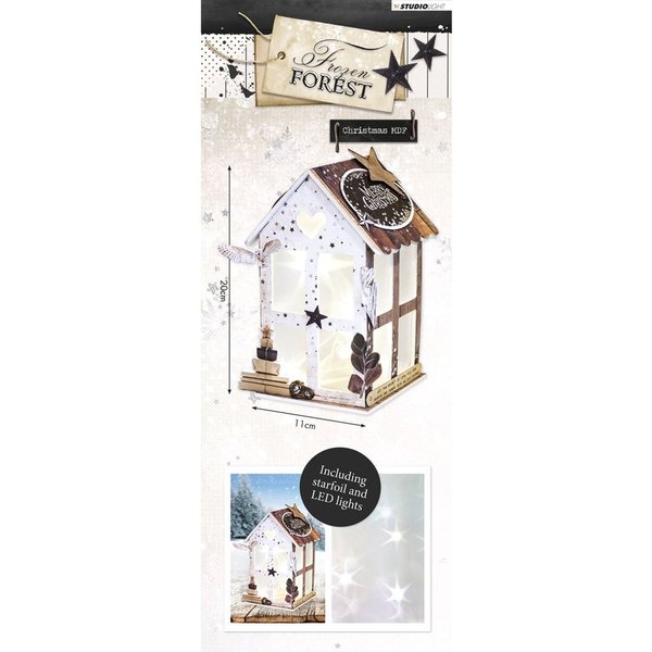 Studio Light - Christmas MDF Set: Frozen Forest - Beleuchtetes Haus
