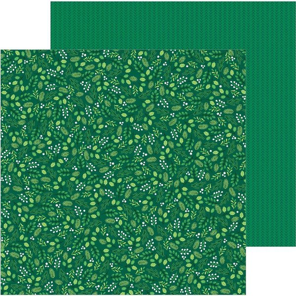 Pebbles - Cozy & Bright: Winter Green Paper 12"x12"