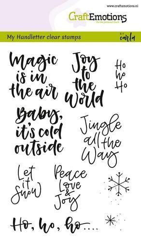 Craft Emotions - Clear Stamps: Handletter - Christmas Magic
