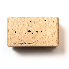 Cats On Appletrees - Holzstempel: Sternenwolke
