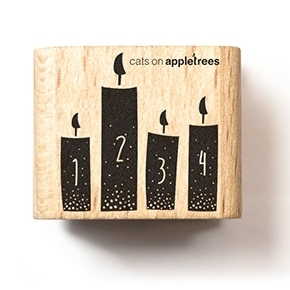 Cats On Appletrees - Holzstempel: Kerzen #4