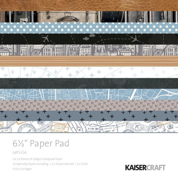 Kaisercraft - Let´s Go: Paper Pad 6,5" x 6,5"