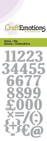 Craft Emotions - Stanze: Numbers / Zahlen und Zeichen