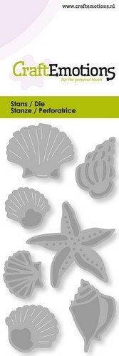 Craft Emotions - Stanze: Shells, Starfish / Muscheln, Seestern