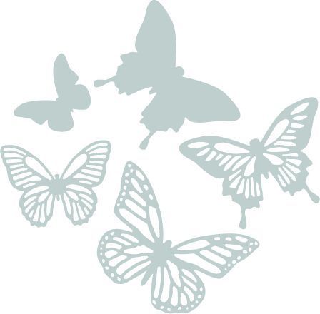 Sizzix - Thinlits: Butterflies (5 Dies)