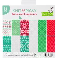 Lawn Fawn - Knit Picky: Paper Pack 6"x 6" (36 Blatt)