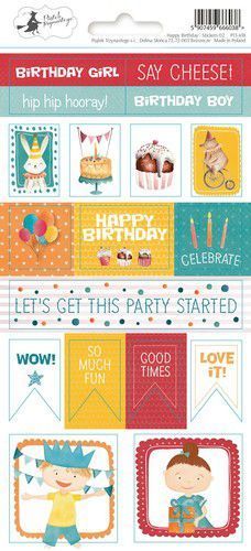 P13 - Happy Birthday: Stickers 02 (eckig)