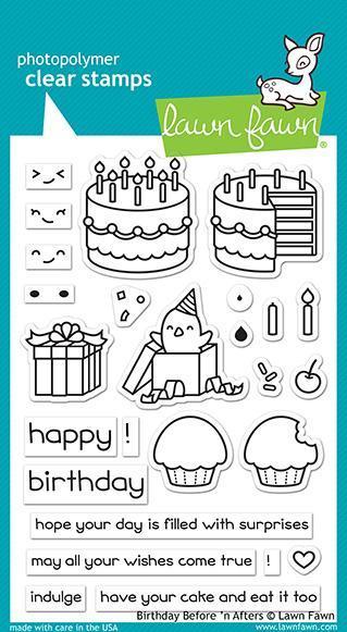 Lawn Fawn - Clear Stamps: Birthday Before ´n Afters