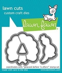 Lawn Fawn - Lawn Cuts: Peacock Before ´n Afters