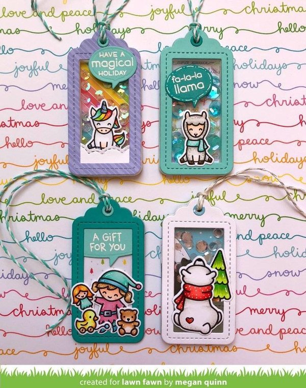 Lawn Fawn - Lawn Cuts: Say What? Gift Tags