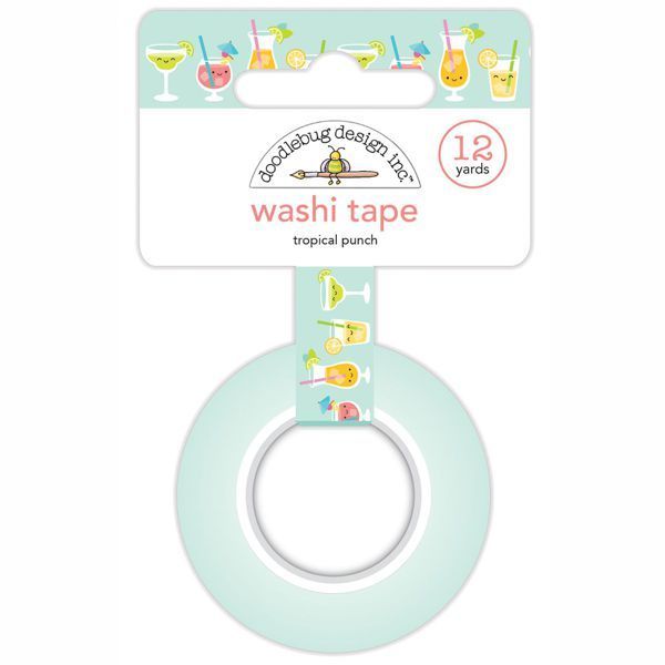 Doodlebug - Washi Tape: Tropical Punch 15mm x 10m