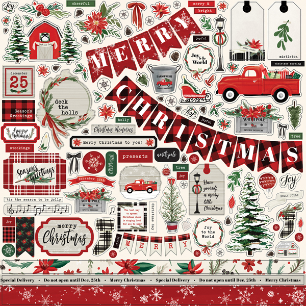 Carta Bella - Christmas Market: Element Sticker 12"x12"
