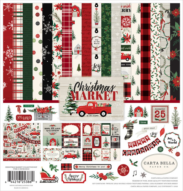 Carta Bella - Christmas Market: Collection Pack 12x12"