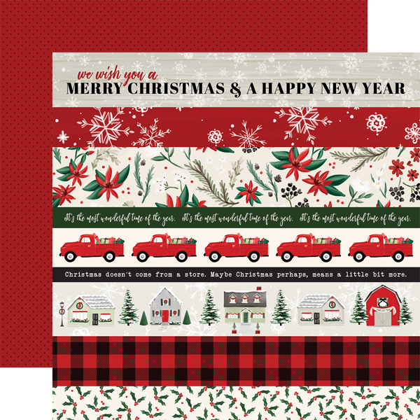 Carta Bella - Christmas Market: Border Strips Paper 12x12"