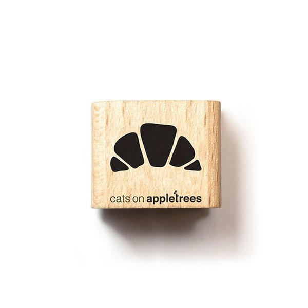 Cats on Appletrees - Holzstempel: Ministempel Croissant