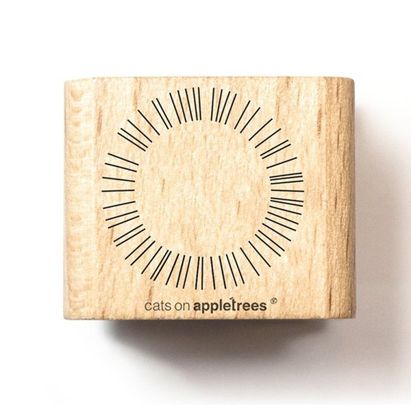 Cats on Appletrees - Holzstempel: Ring - Linien