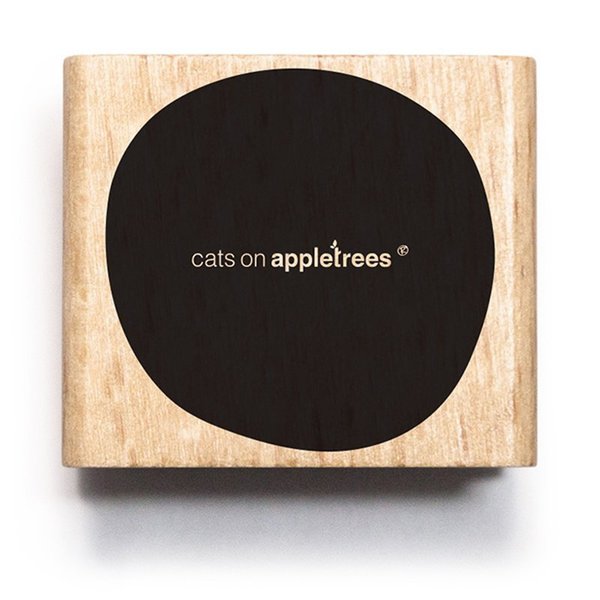 Cats on Appletrees - Holzstempel: Kreis 4 groß