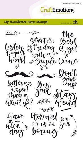 Craft Emotions - Clear Stamps: Handletter - Quotes